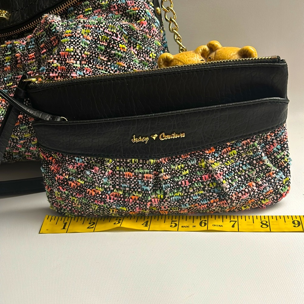 Juicy Couture Multicolored Fold-over Fabric Purse Crossbody
14x9x4 - Picture 7 of 17